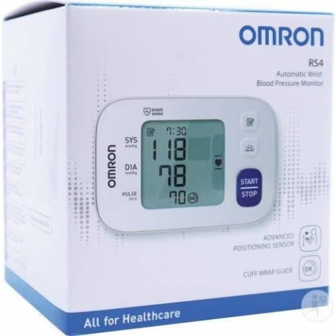 Tensiometru digital de incheietura Omron RS4, validat clinic, Tehnologie Intellisense, Senzor eroare de miscare, Afisaj LCD, Alb [2]