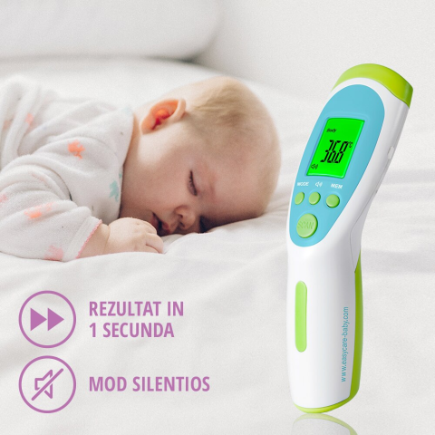 Termometru non-contact multifunctional 6 in 1 EASYCARE Baby, cu infrarosu, albastru [1]