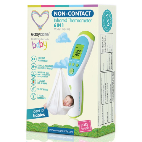 SANATATE SI WELLNESS - Termometru non-contact multifunctional 6 in 1 EASYCARE Baby, cu infrarosu, albastru