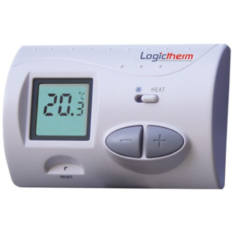 ELECTROCASNICE - RESIGILATE - Termostat De Ambient Cu Fir Pentru Centrala Logictherm C3, Digital, Afisaj LCD 4.7 WAT 127