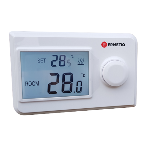 RESIGILATE - Termostat de ambient neprogramabil Ermetiq TA-HT19N, cu fir, LCD