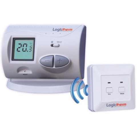 ELECTROCASNICE - RESIGILATE - Termostat de ambient wireless pentru centrala Logictherm C3RF, digital, afisaj LCD,WAT 129