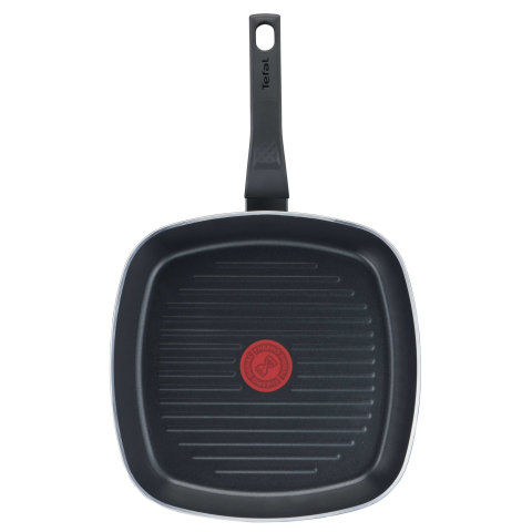 Tigaie grill Tefal Easy Plus, 26X26 cm, invelis antiaderent din titan, indicator Thermo-Signal, negru [1]