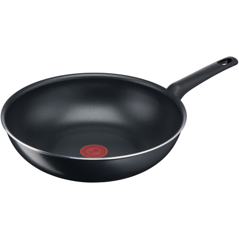 TIGAI SI VASE PENTRU GATIT - Tigaie Wok Tefal Simple Cook, Thermo-Signal, invelis antiaderent din titan, 28 cm