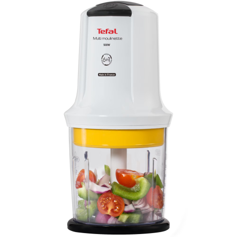 Tocator electric Tefal Moulinette 6 in 1 MQ723138, 500W, 4 lame, capacitate 0.5L, 6 functii de preparare, functie Turbo, accesoriu pentru sosuri, alb [3]