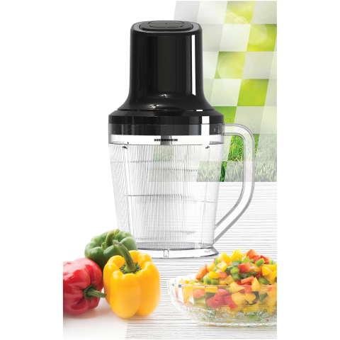 Tocator Heinner HMC-3B500BK , 500w, capacitate bol tocare 1.5l, accesorii 3 cutite inox, 2 viteze, Negru [1]