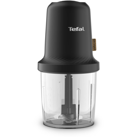 ELECTROCASNICE - RESIGILATE - Tocator Tefal Eco Respect MQ80E838, 500W, 3 functii de amestecare - tocare - maruntire, 2 lame, recipient 500ml, negru