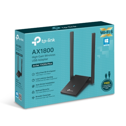 TP-Link Archer TX20U Plus Adaptor USB Wireless AX1800 cu două antene High-Gain [3]