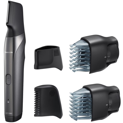 APARATE DE BARBIERIT - Trimmer pentru barba si par corporal Panasonic ER-GY60-H503 , 3 in 1, functionare cu si fara fir, Argintiu/Negru