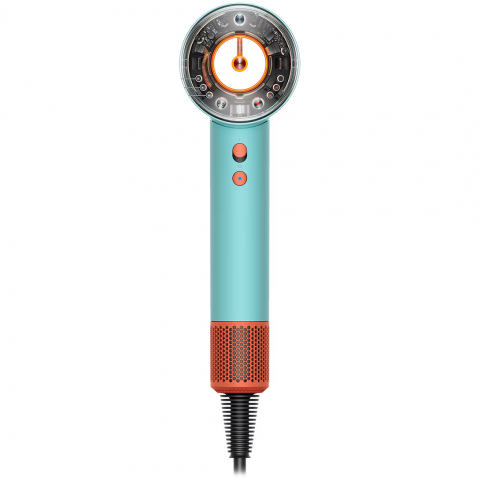 Uscator de par Dyson Supersonic Nural HD16 515276-01, 1600 W, 3 trepte de viteza, 4 trepte de temperatura,uscare rapida si inteligenta, Ceramic Patina-Topaz, albastru/portocaliu [8]