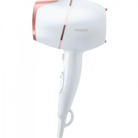 Uscator de par Philips Prestige BHD628/00, senzor SenseIQ, 2 setari viteza, 3 moduri presetate de uscare, ingrijire cu ioni, design compact, difuzor de volum, cap de coafare 11 mm, cap de uscare, 1800 [1]