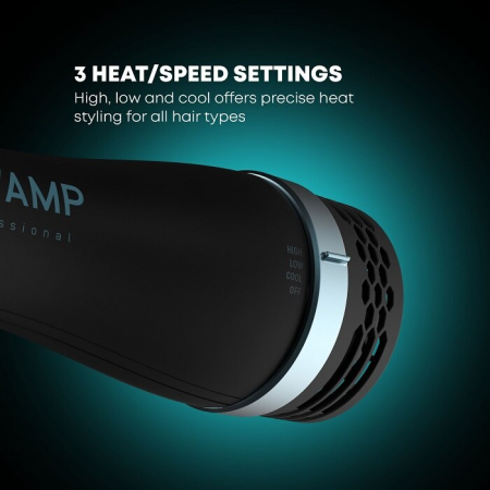 Uscator de par Revamp Progloss 4 in 1, 1200W, 3 temperaturi, negru, diametru 50mm [2]