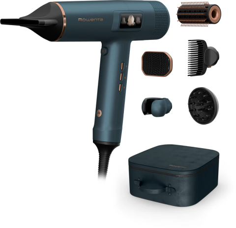 PLACI DE PAR - Uscator de par Rowenta Maestria For You HY9430E0, 1800W, 3 trepte de viteza si temperatura, concentrator Air Smooth Pro, accesoriu Root Lifter, difuzor pentru volum, generator de ioni, ecran LCD, func