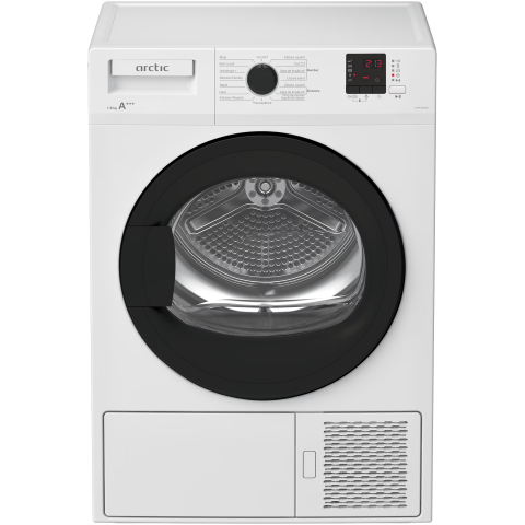 ELECTROCASNICE - RESIGILATE - Uscator de rufe Arctic DAPLH840W, Pompa de caldura, 8 kg, 15 Programe, Silent Inverter motor, Clasa A+++, Alb