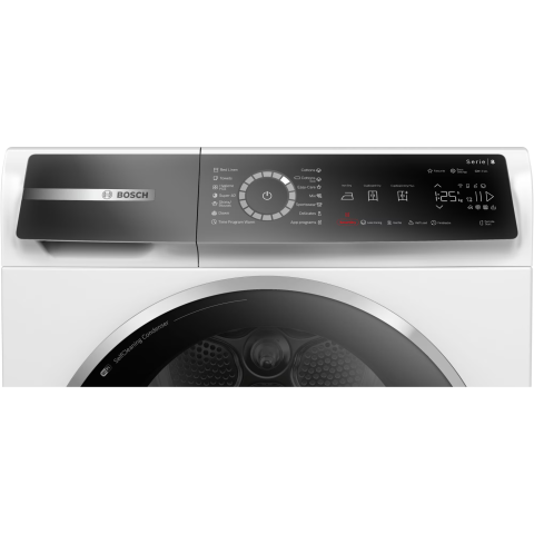 Uscator de rufe Bosch Seria 8 WQB245B0BY, Pompa de caldura, 9 kg, 15 programe, Touch control, Home Connect, Condensator cu autocuratare, Iluminare interioara, AntiVibration, Smart Dry, AutoDry Technol [3]