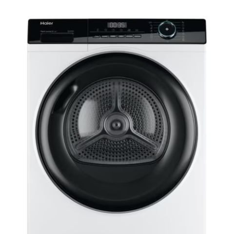 MASINI DE SPALAT SI USCATOARE RUFE - Uscator de rufe Haier HD80-A2939-S, Pompa de caldura, 8 kg, 15 programe, Clasa E, iRefresh, Program Hygienic, Alb
