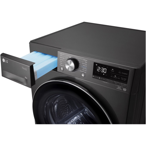 Uscator de rufe LG RH90V9JV2N, Pompa de caldura Dual Inverter, 9 kg, 14 programe, Clasa C, Smart Diagnosis, Wi-Fi, Antracit [4]