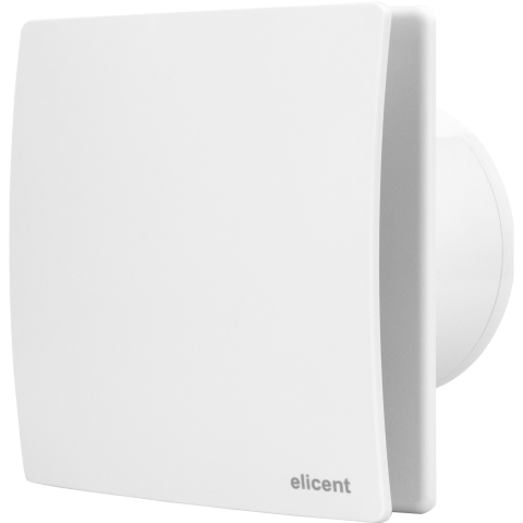 Ventilator baie Elicent Elegance 120, Clapeta antiretur, Diametru racord 119 mm, Motor Long Life 30000h, Debit 165mc/h, IPX4, Alb [1]