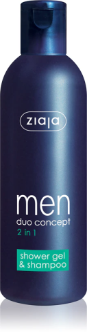 CURATENIE SI INGRIJIRE - ZIAJA MEN - GEL DE DUS SI SAMPON 2 IN 1 300 ML