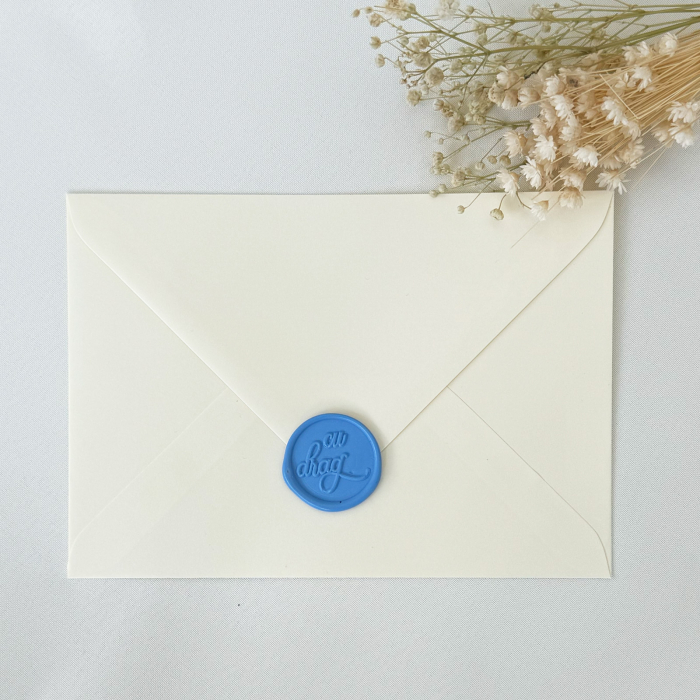 Baton de ceară albastru mat, batoane de ceară albastre pentru sigilii [2]