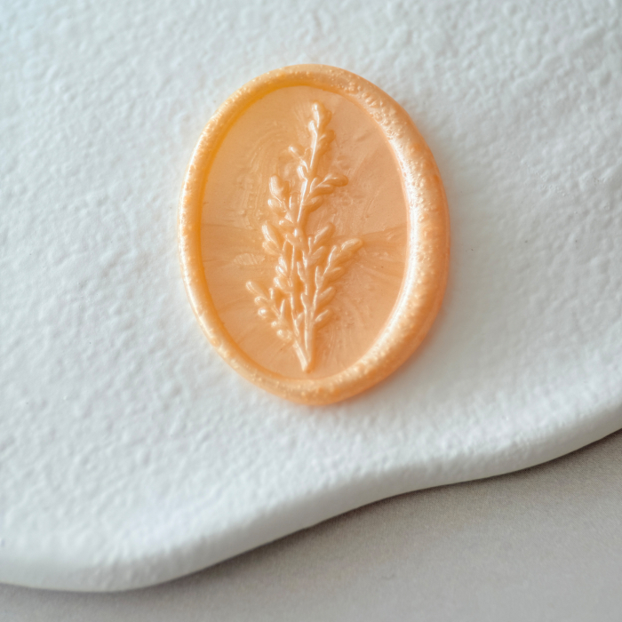 Baton de ceară peach sidefat pentru sigilii [2]