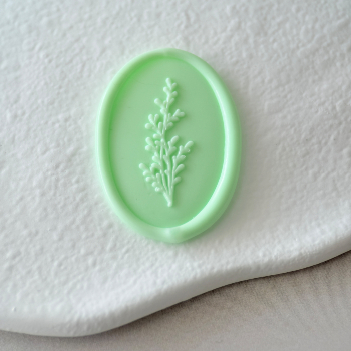 Baton de ceară verde pal, batoane de ceară verde pastel pentru sigilii [2]