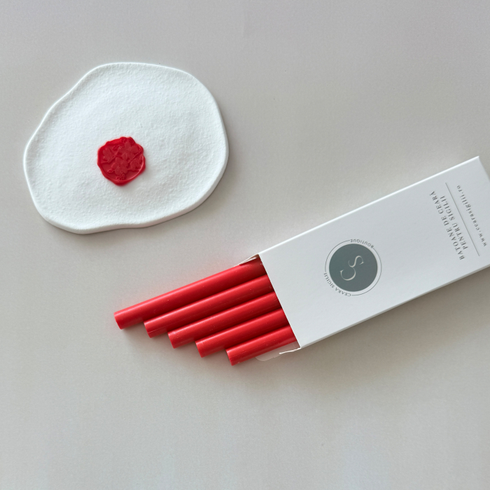 Baton de ceară roșu aprins, batoane de ceară roșii pentru sigilii [2]