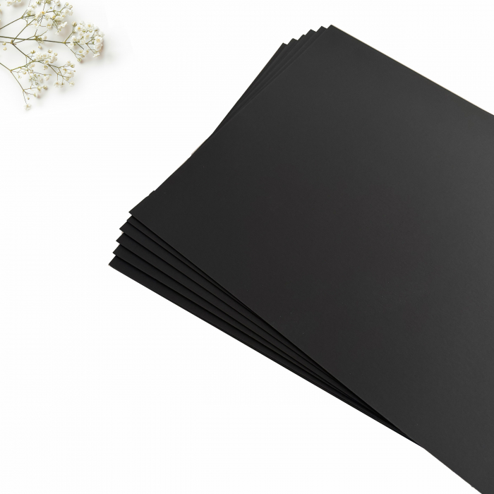 Carton invitatii nunta negru soft-touch Plike black [2]