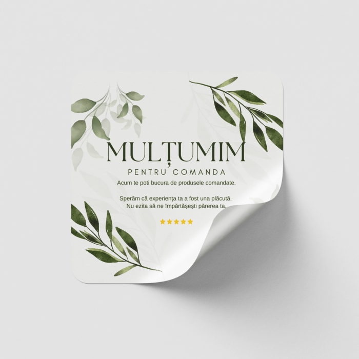 Etichete Multumim pentru comanda 6x6cm [1]