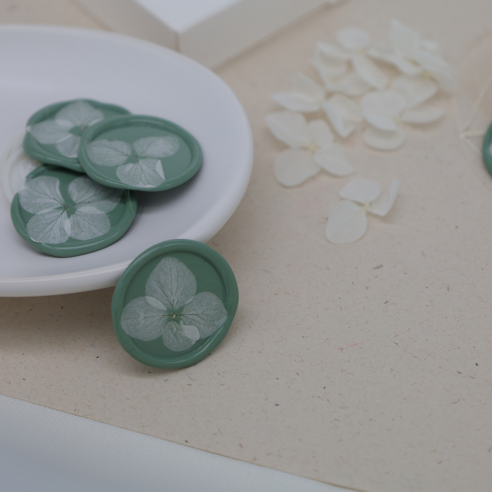 Flori de hortensie pentru sigilii ceara cu hortensie invitatii nunta [2]