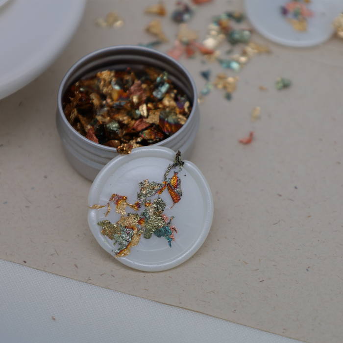 Fulgi foita multicolora pentru sigilii de ceara invitatii nunta [2]