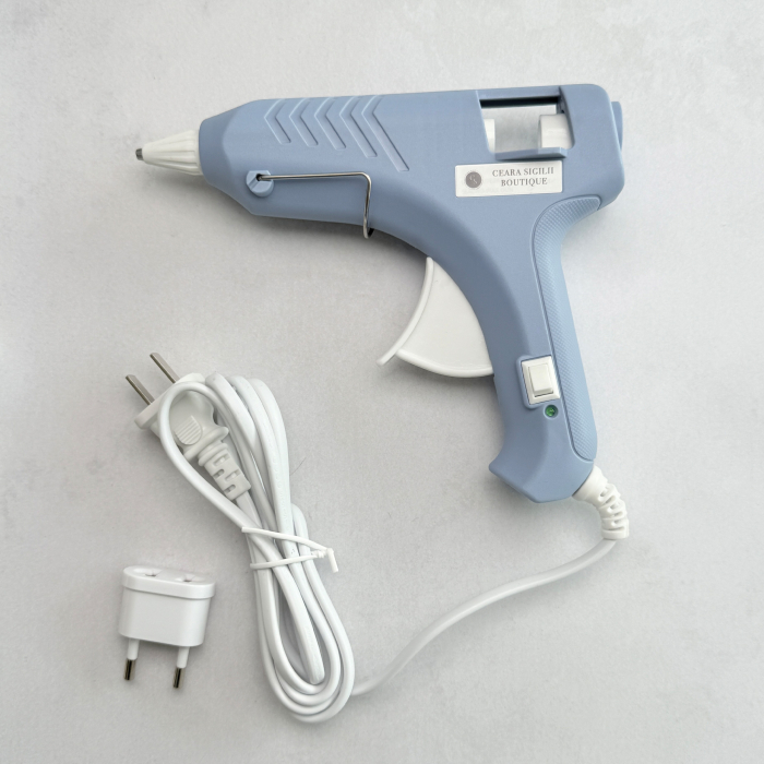 Pistol pentru topit ceară albastru, pistol sigilii temperatură joasă albastru, pistol ceară batoane albastru [2]