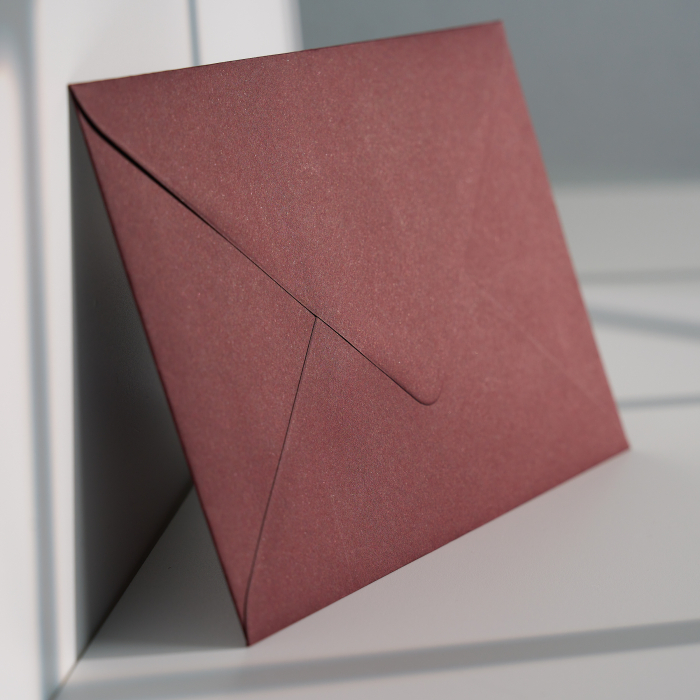 Plic B6 burgundy 120g, plic roșu închis premium, plic burgundy elegant [2]