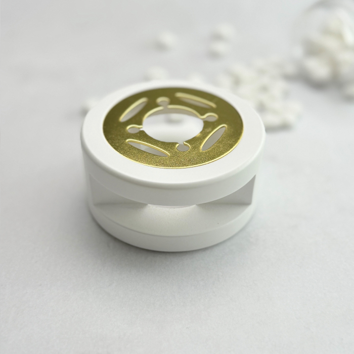 Suport linguriță lemn alb auriu, suport turnat ceară, suport lingură sigilii elegant [1]