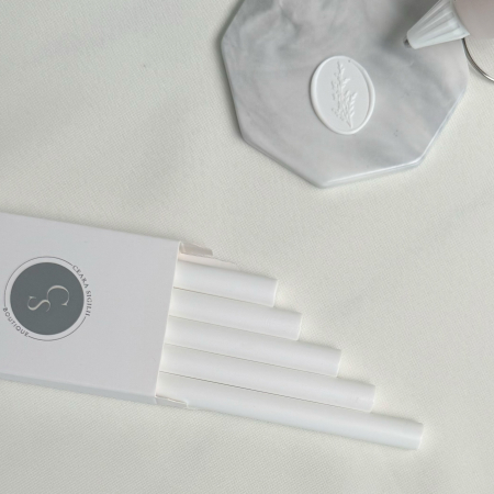 Batoane de ceara pentru sigilii - Baton ceara pentru sigilii invitatii alb