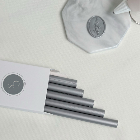 Batoane de ceara pentru sigilii - Baton ceara pentru sigilii invitatii argintiu