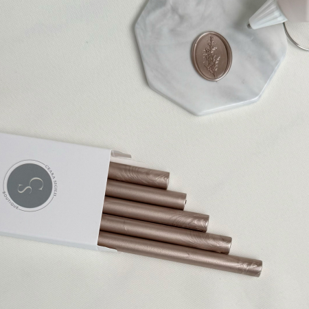 Batoane de ceara pentru sigilii - Baton ceara pentru sigilii invitatii champagne