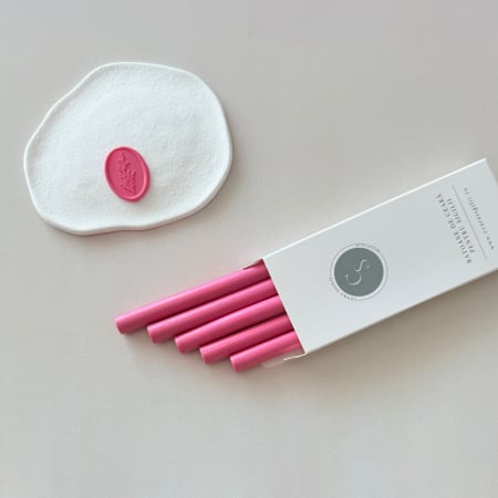 Baton de ceară roz bombon pentru sigilii [1]