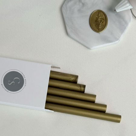 Batoane de ceara pentru sigilii - Baton ceara pentru sigilii invitatii verde antic