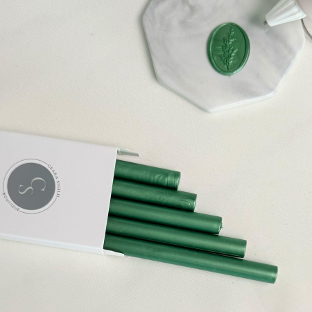 Baton ceara pentru sigilii invitatii verde smarald [0]
