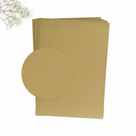 CARTON INVITATII NUNTA - Carton reciclat olive pentru invitatii de nunta