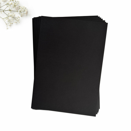 CARTON INVITATII NUNTA - Carton A4 negru favini