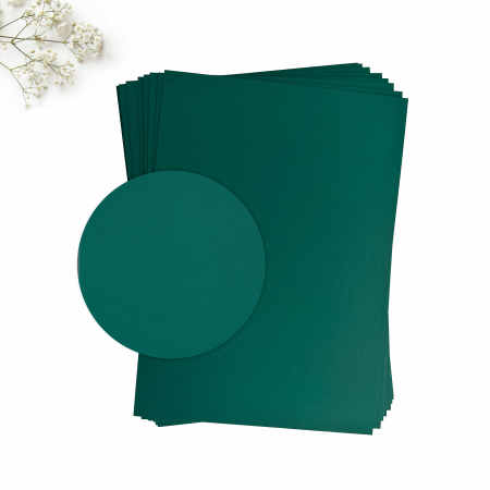 CARTON INVITATII NUNTA - Carton invitatii nunta verde soft-touch Plike green
