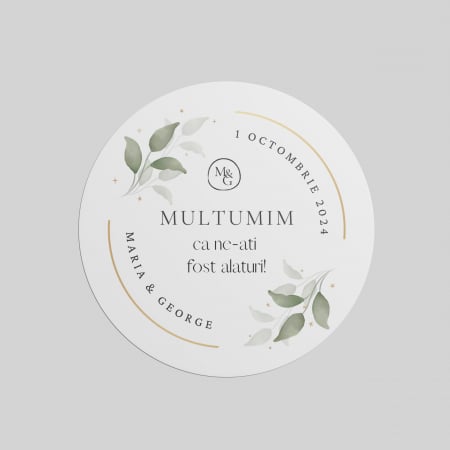 ETICHETE ADEZIVE - Etichete pentru marturii rotunde