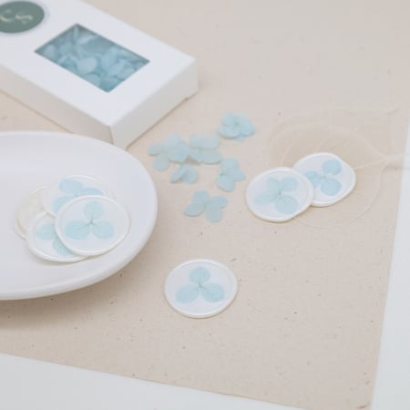 Accesorii pentru sigilii - Flori de hortensie pentru sigilii ceara cu hortensie invitatii nunta