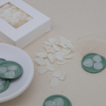 Flori de hortensie pentru sigilii ceara cu hortensie invitatii nunta [3]