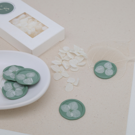 Flori de hortensie pentru sigilii ceara cu hortensie invitatii nunta [0]