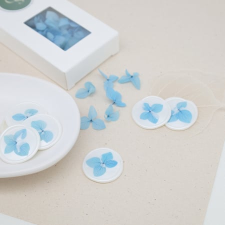 Accesorii pentru sigilii - Flori de hortensie pentru sigilii ceara cu hortensie invitatii nunta