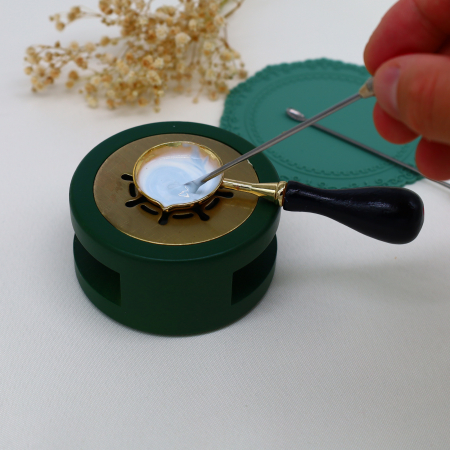 Omogenizator ceară roz, amestecător ceară pentru granule, ustensilă amestecat ceară sigilii [1]