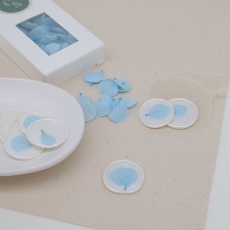 Accesorii pentru sigilii - Flori de hortensie pentru sigilii ceara cu hortensie invitatii nunta